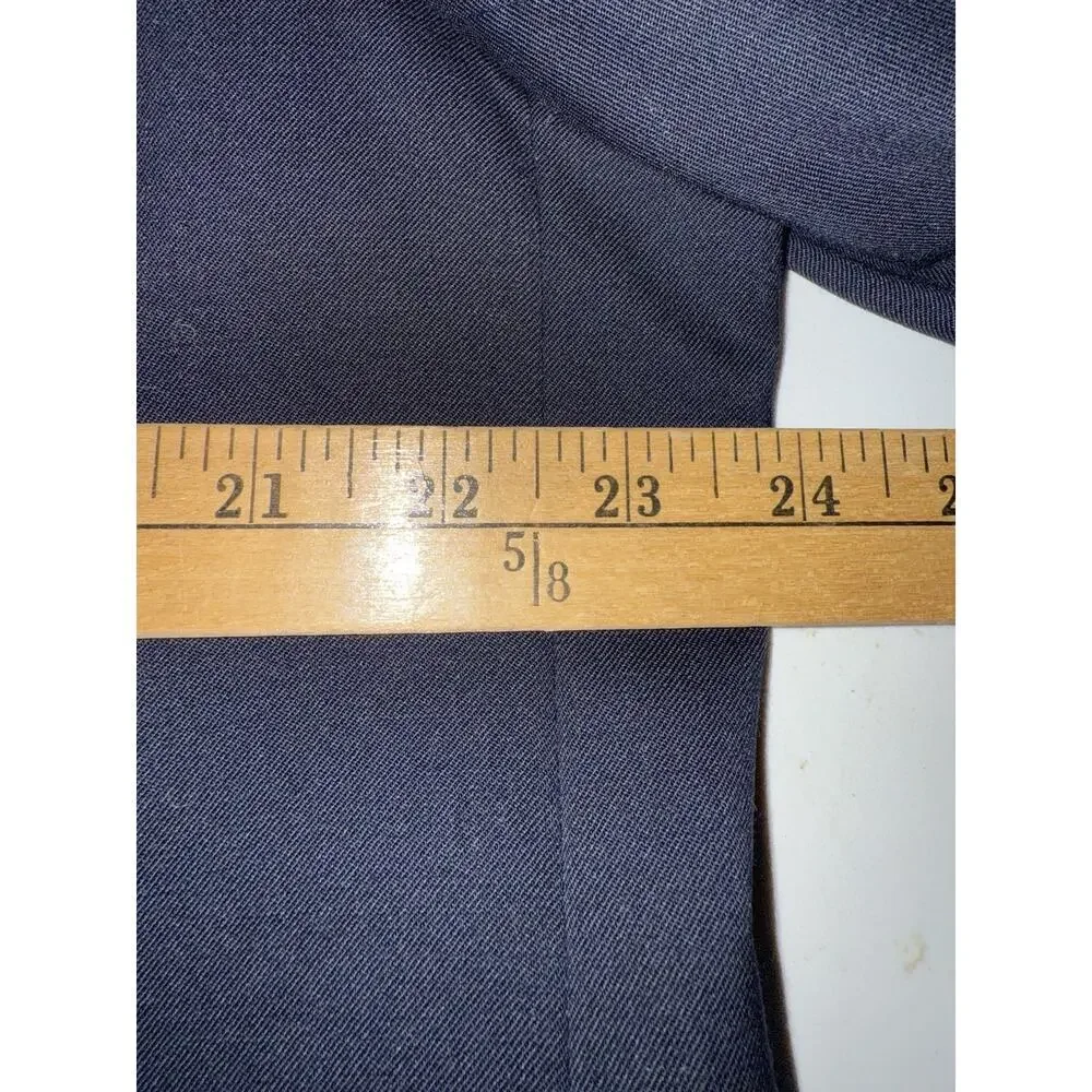 Hart Schaffner Marx Sport Coat Navy Blue Blazer Jacket Classic Single Breasted